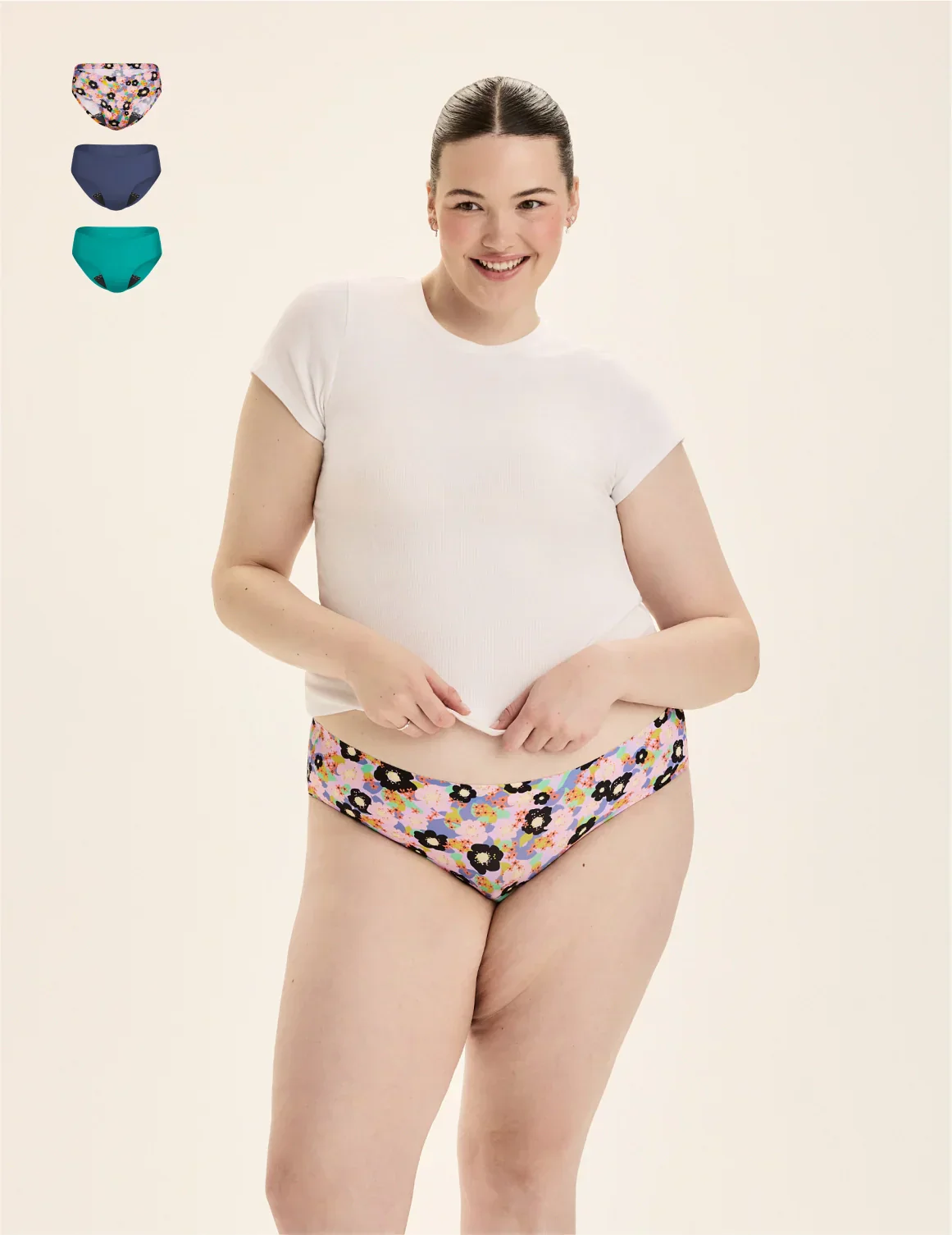 Leakproof UltraThin No-Show Bikini 3-Pack - Image 15