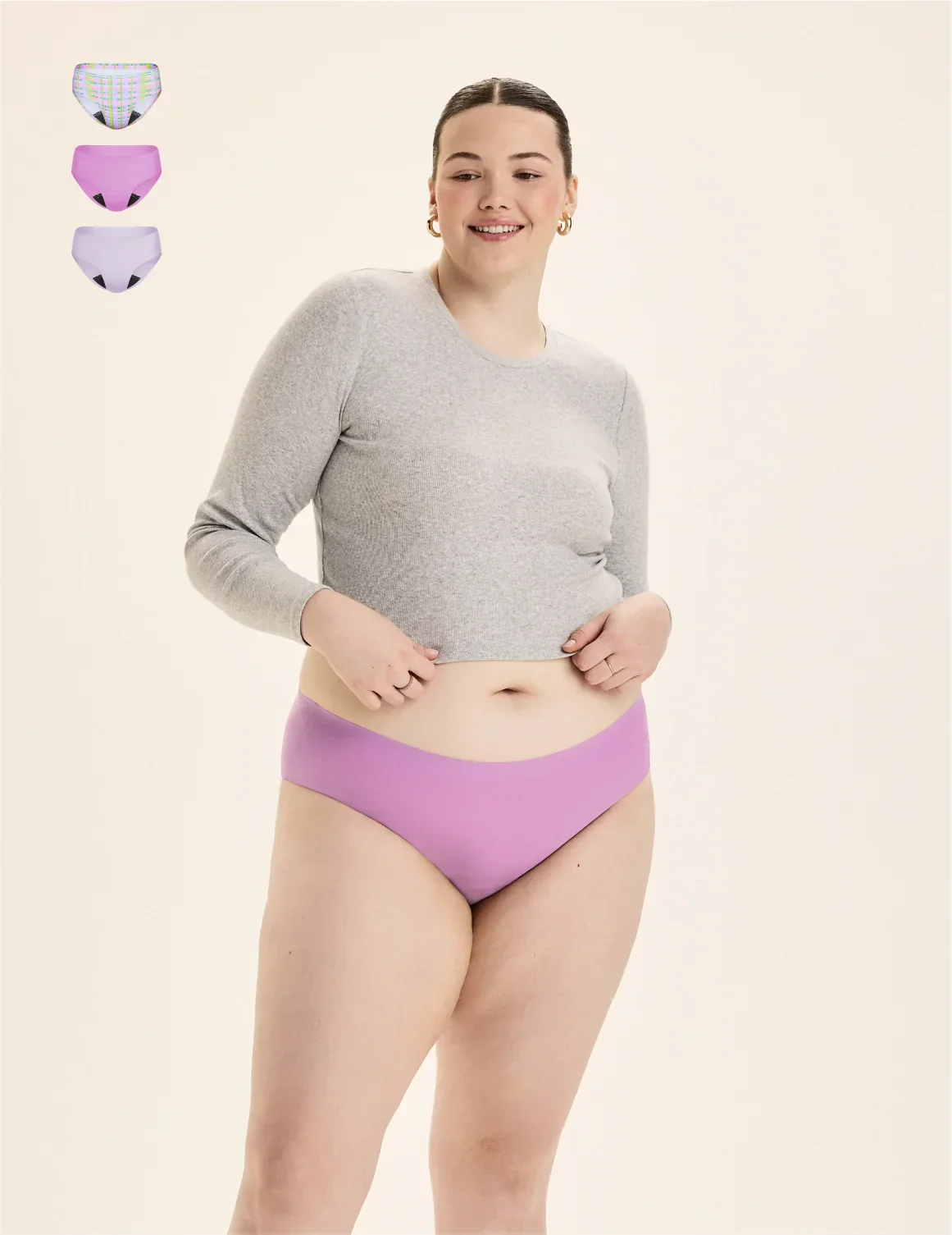 Leakproof UltraThin No-Show Bikini 3-Pack - Last Call - Image 19