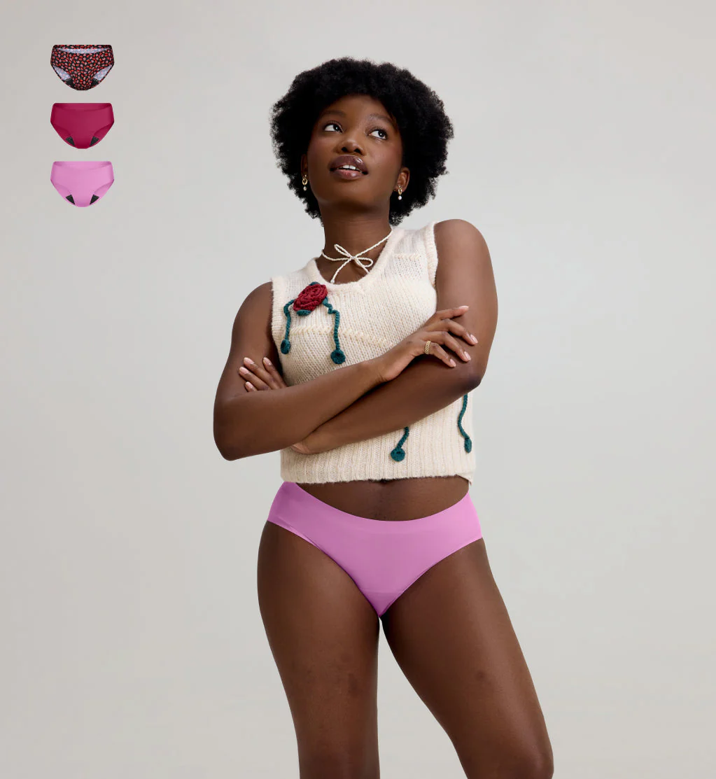 Leakproof UltraThin No-Show Bikini 3-Pack - Last Call - Image 28
