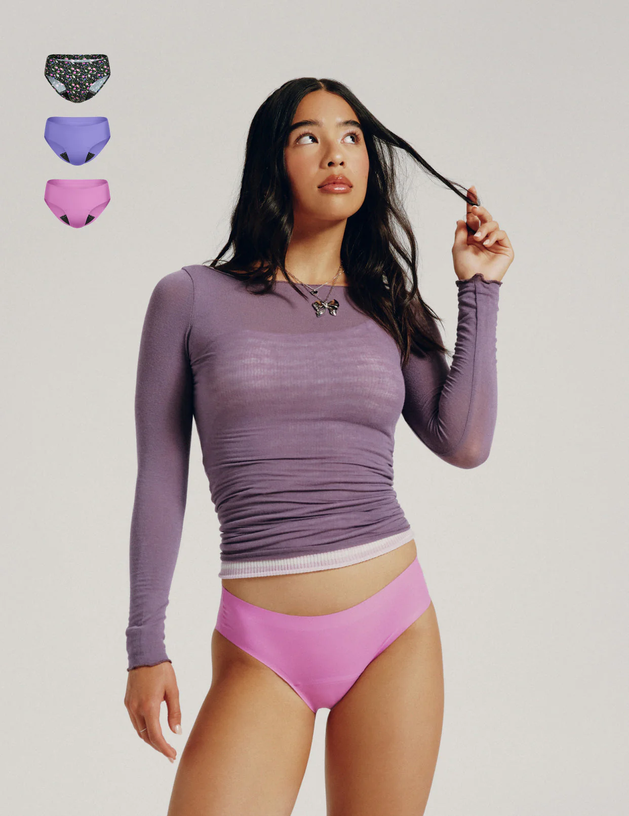 Leakproof UltraThin No-Show Bikini 3-Pack - Last Call - Image 29