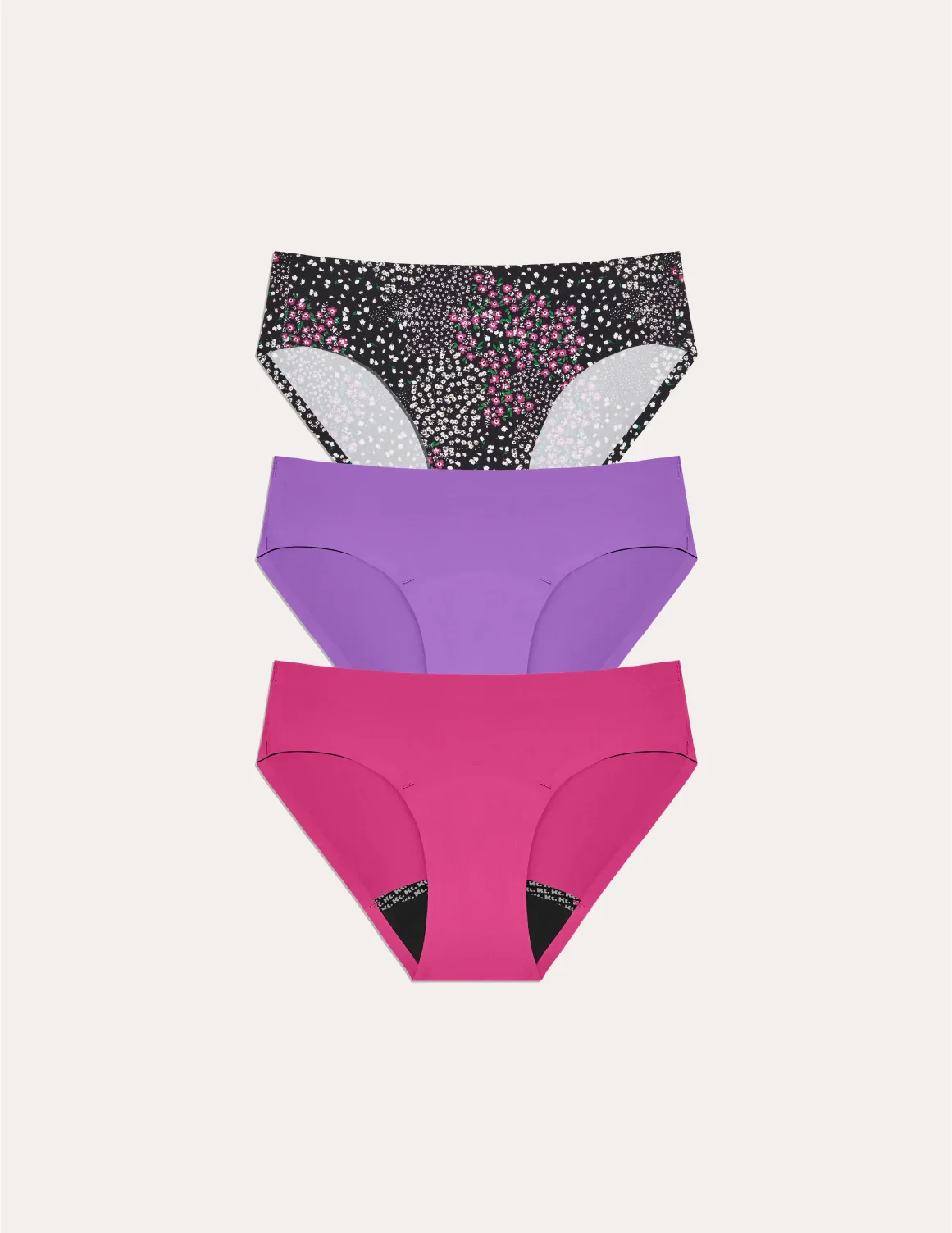 Leakproof UltraThin No-Show Bikini 3-Pack - Last Call - Image 34