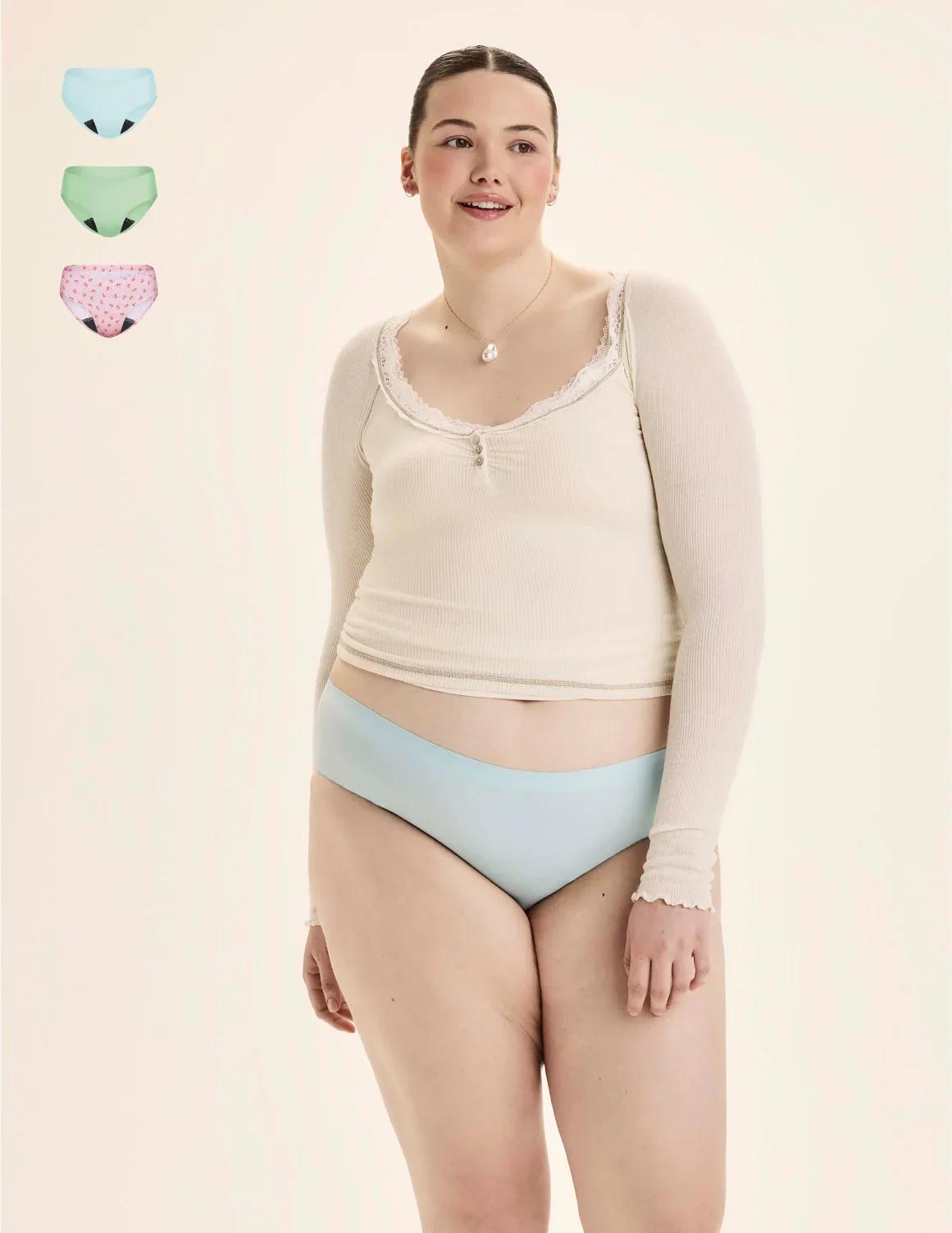 Leakproof UltraThin No-Show Bikini 3-Pack - Last Call - Image 37