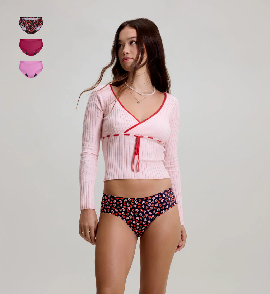 Leakproof UltraThin No-Show Bikini 3-Pack - Last Call - Image 4