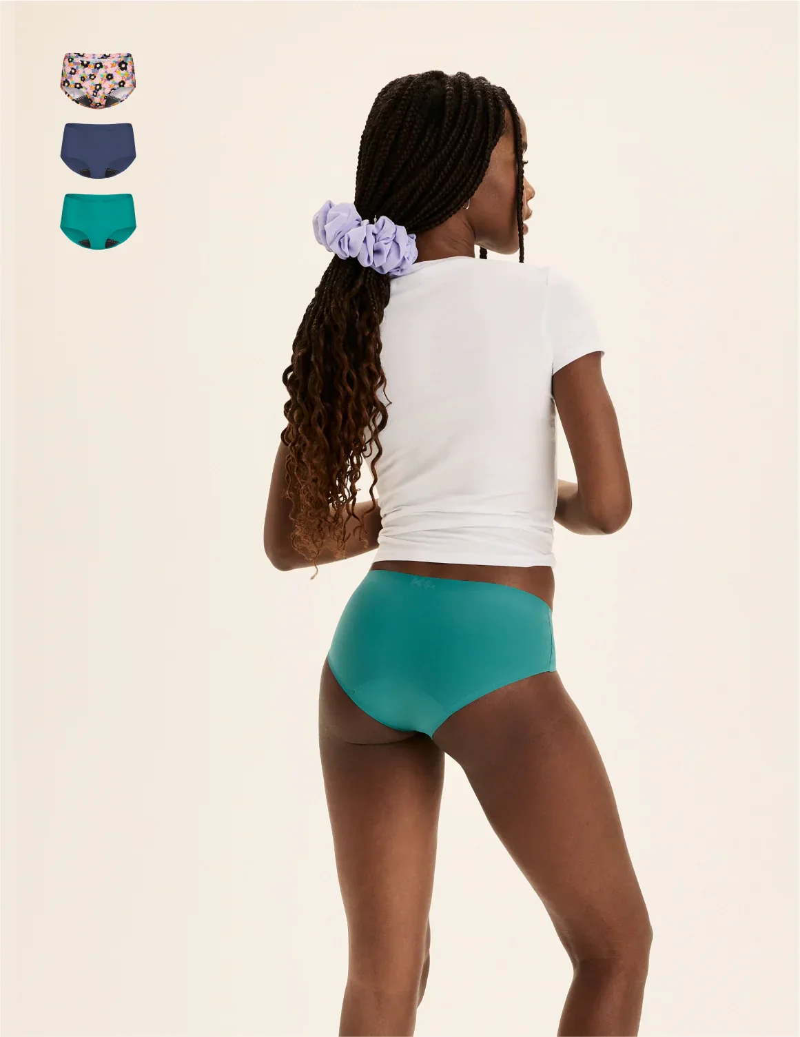 Leakproof UltraThin No-Show Boyshort 3-Pack - Image 25