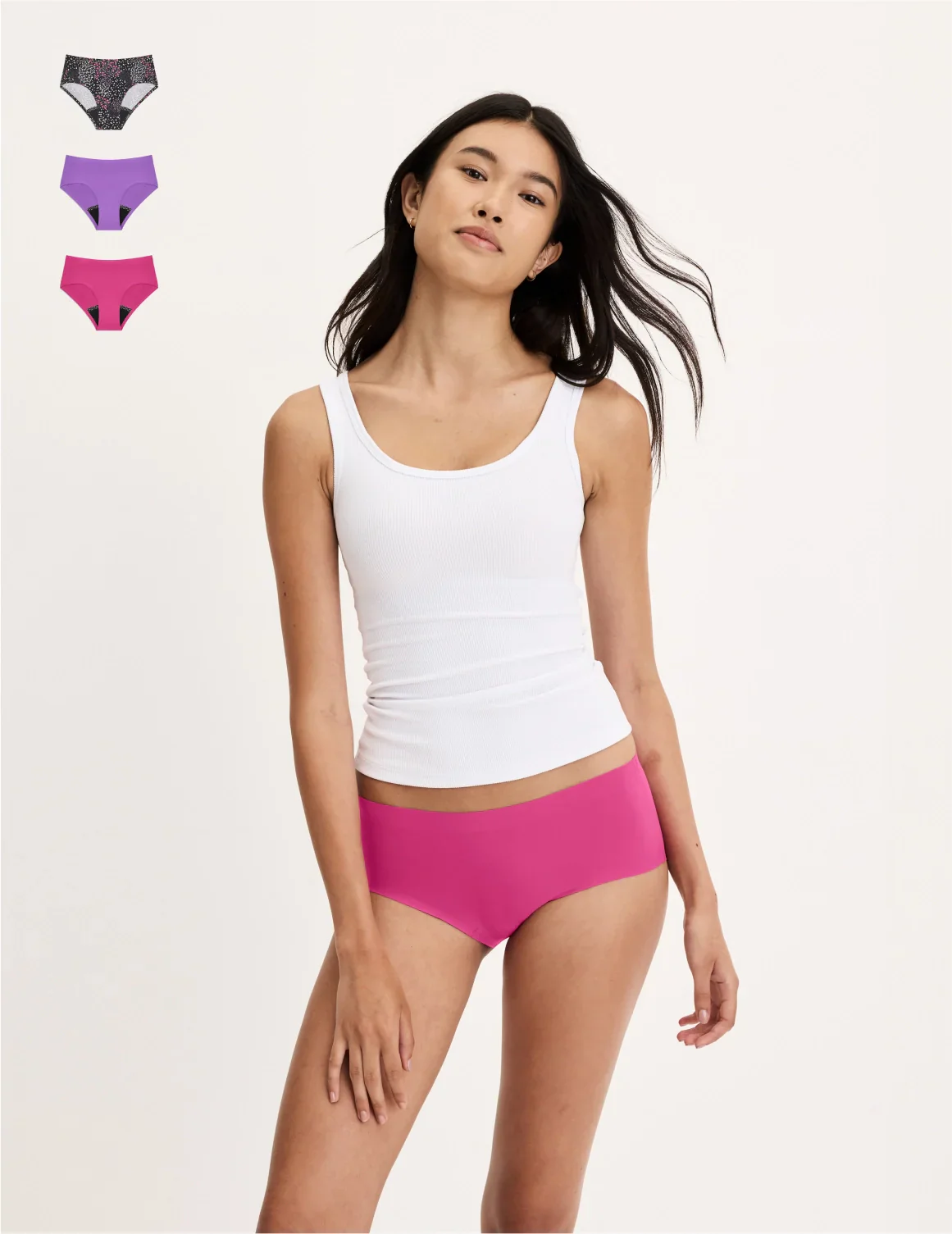 Leakproof UltraThin No-Show Boyshort 3-Pack - Image 34