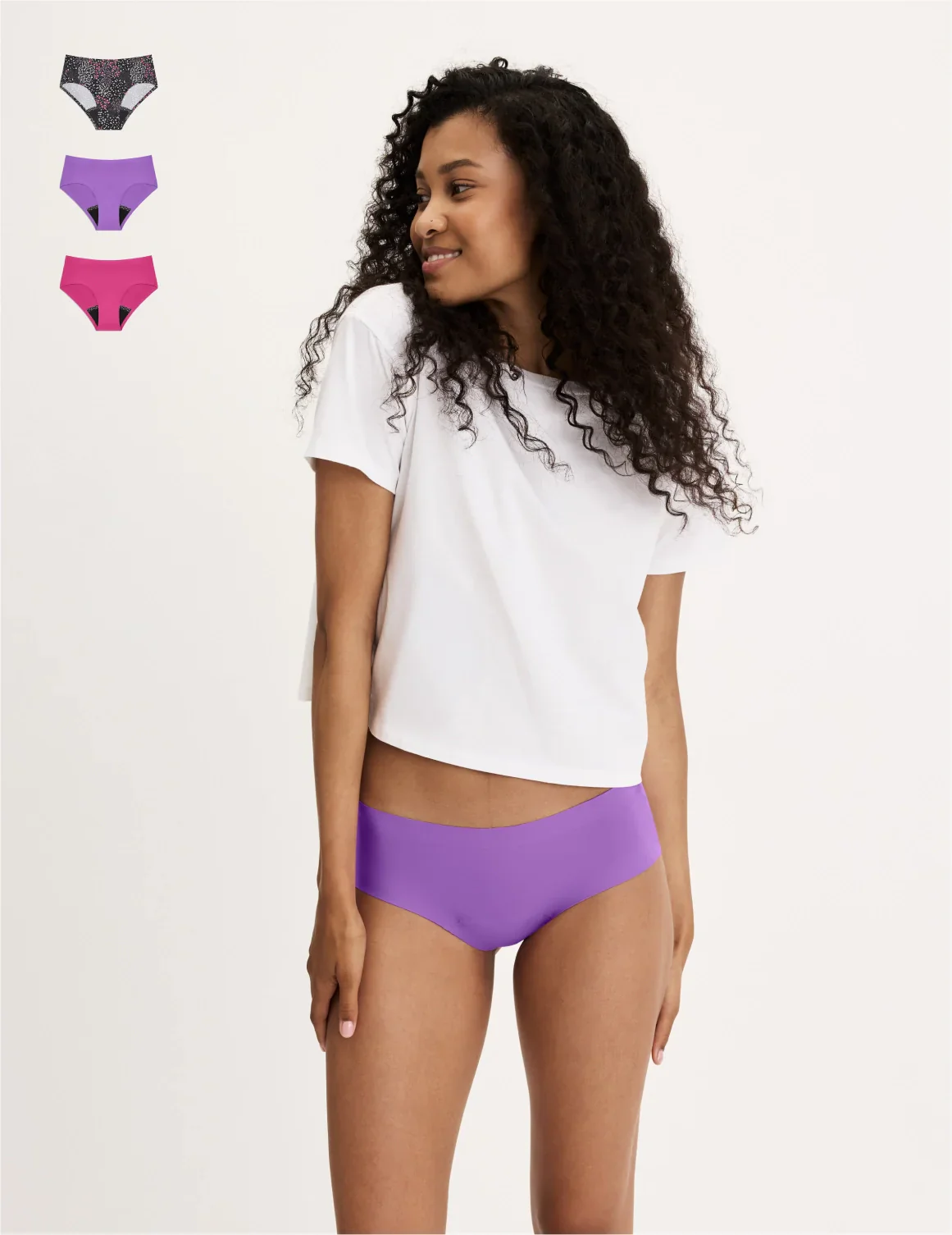 Leakproof UltraThin No-Show Boyshort 3-Pack - Image 37