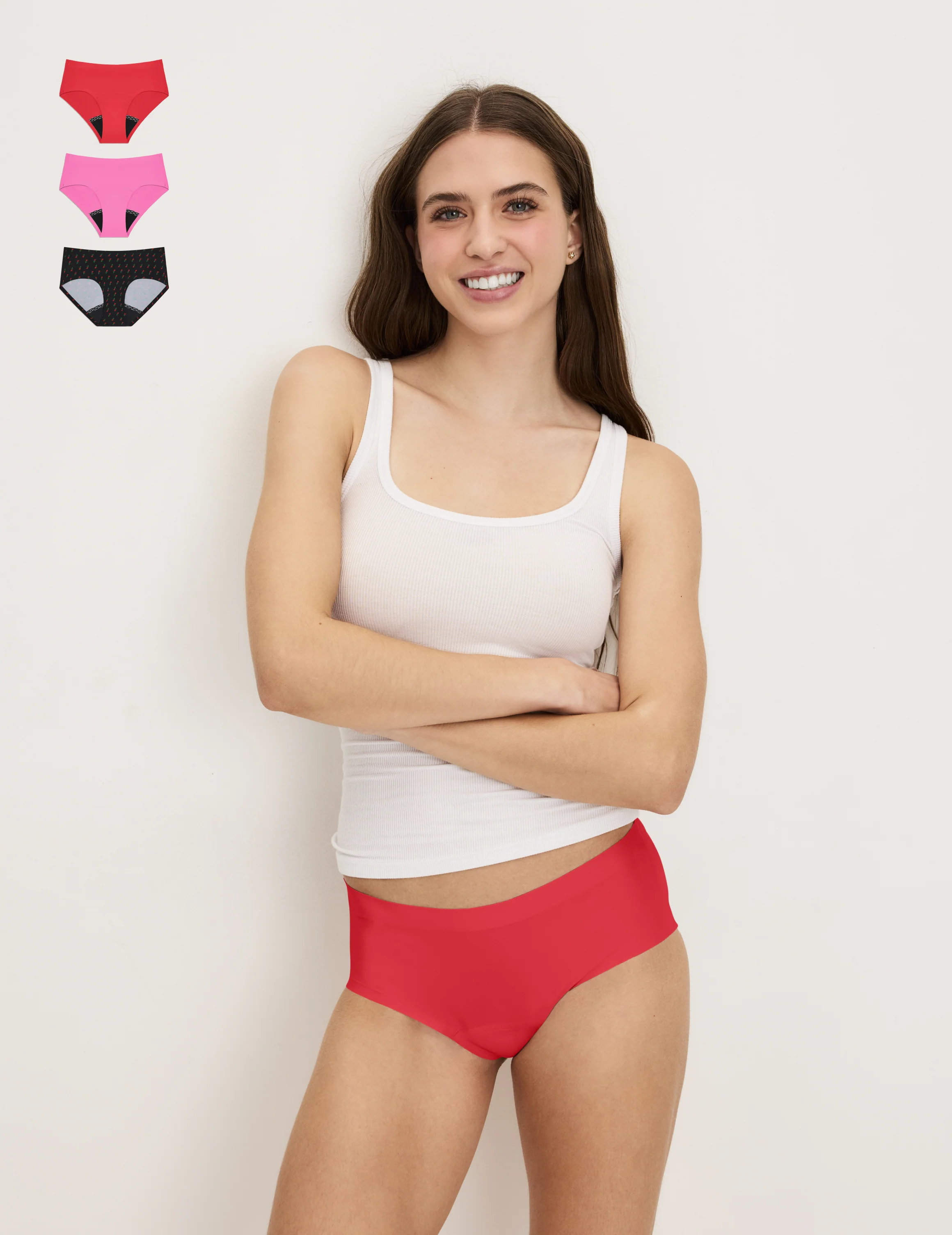Leakproof UltraThin No-Show Boyshort 3-Pack - Image 46