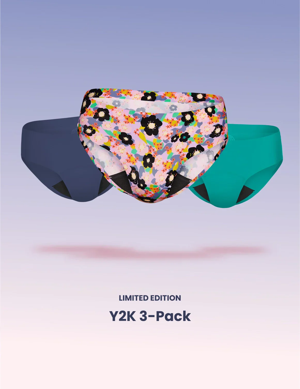 Light Leakproof No-Show Underwear Bikini 3-Pack - Last Call - Image 12