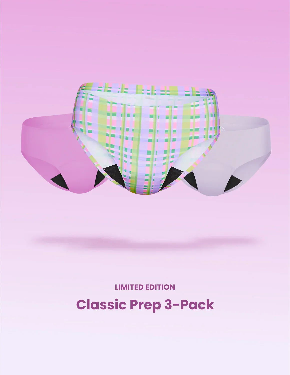 Light Leakproof No-Show Underwear Bikini 3-Pack - Last Call - Image 14