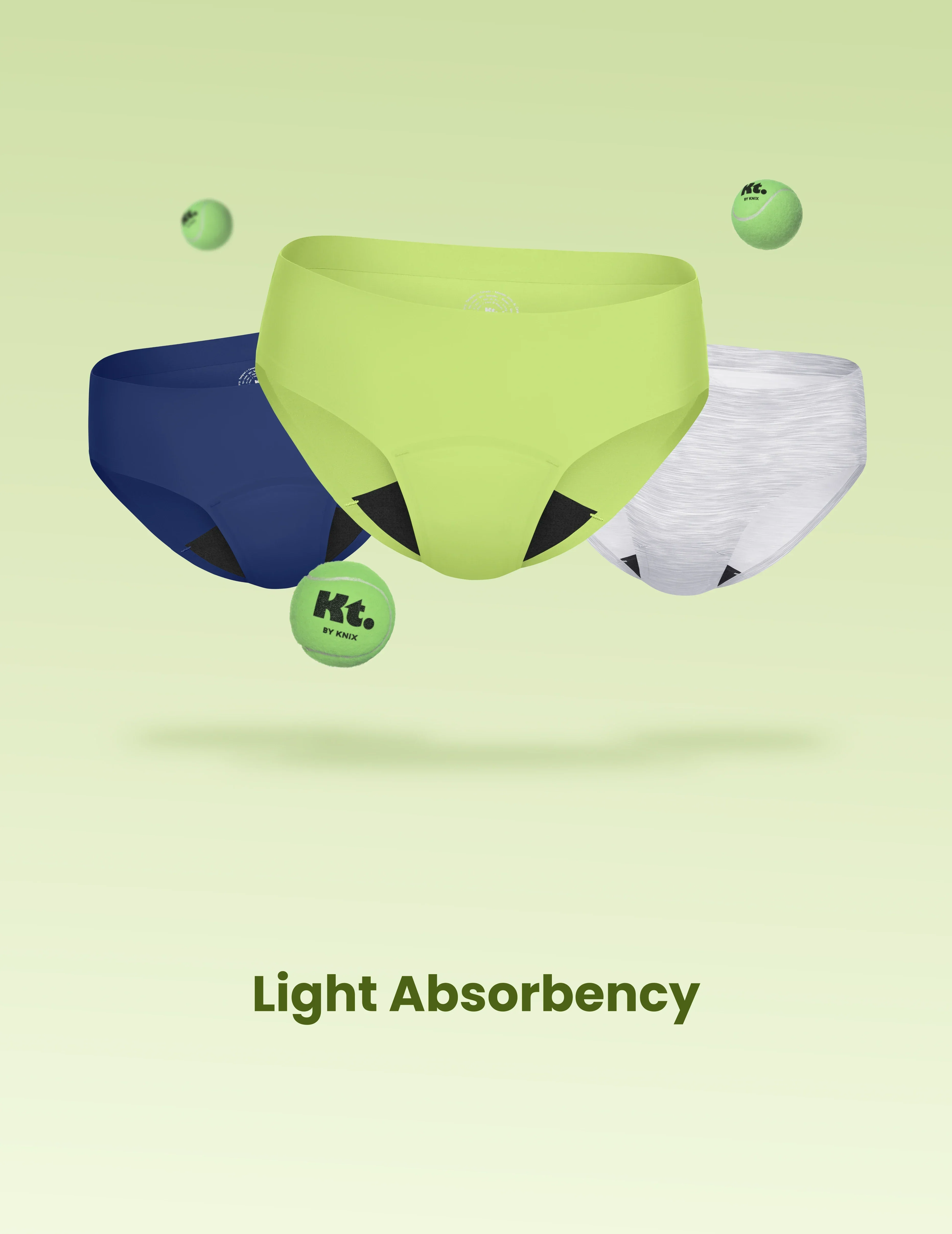 Light Leakproof No-Show Underwear Bikini 3-Pack - Last Call - Image 18