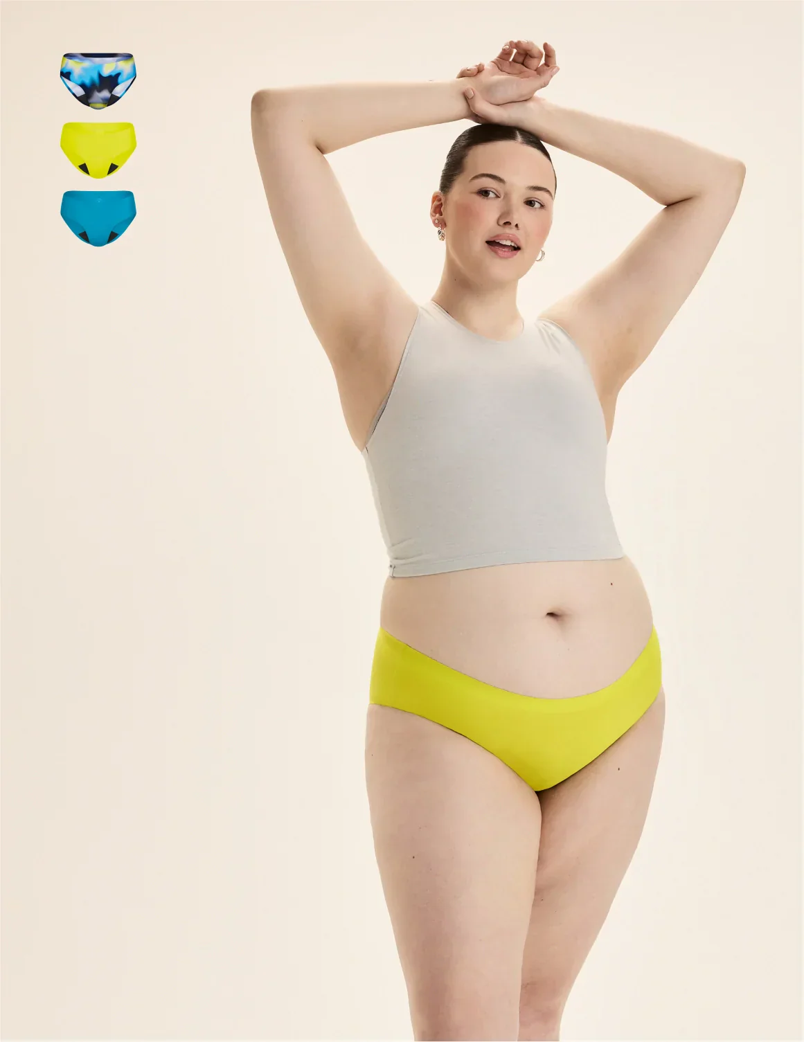 Light Leakproof No-Show Underwear Bikini 3-Pack - Last Call - Image 21