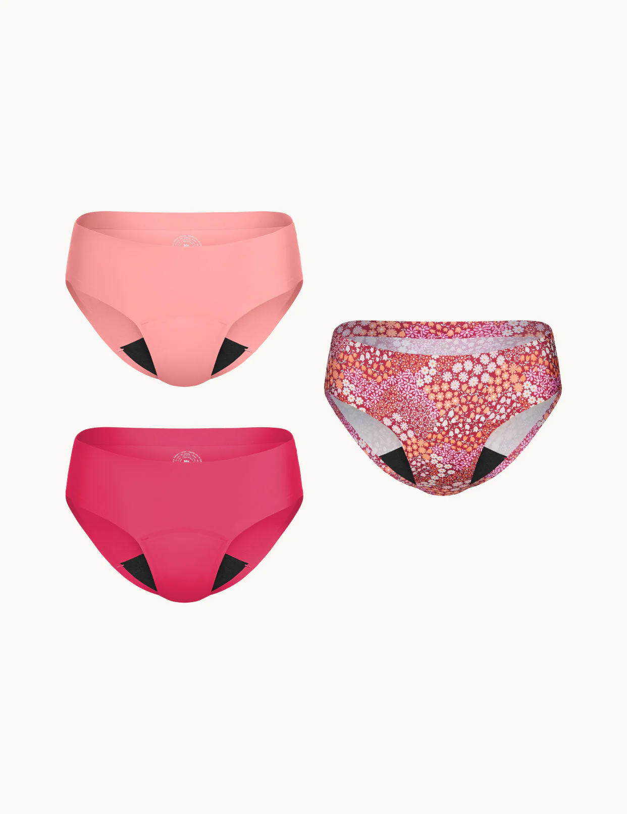 Light Leakproof No-Show Underwear Bikini 3-Pack - Last Call - Image 37