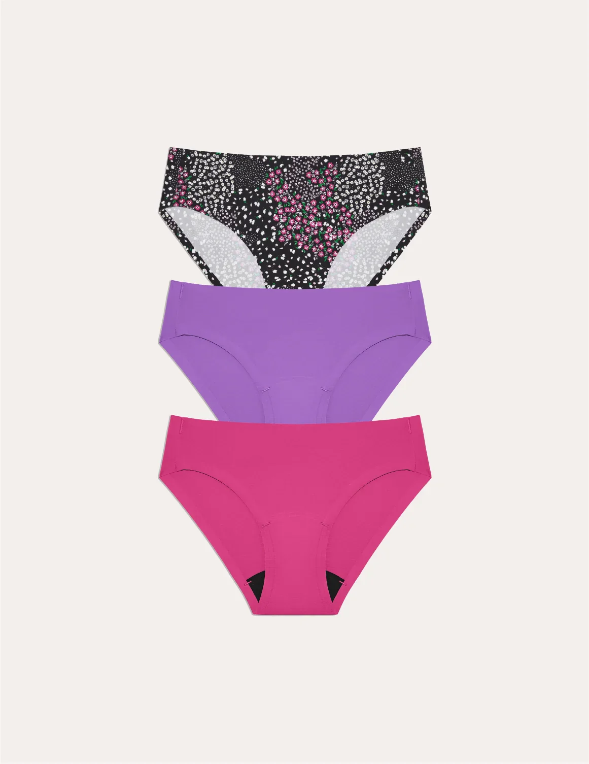 Light Leakproof No-Show Underwear Bikini 3-Pack - Last Call - Image 40