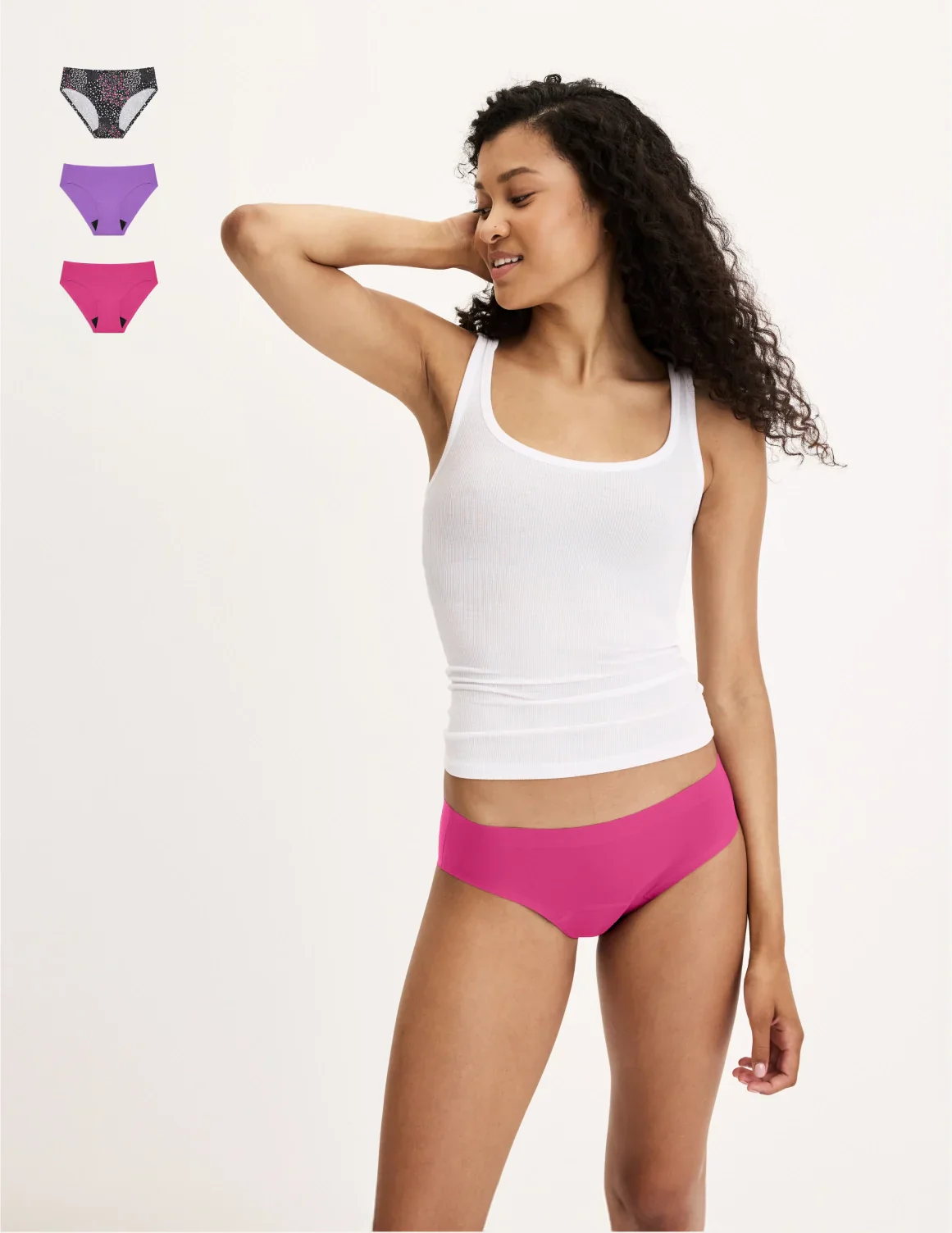 Light Leakproof No-Show Underwear Bikini 3-Pack - Last Call - Image 42