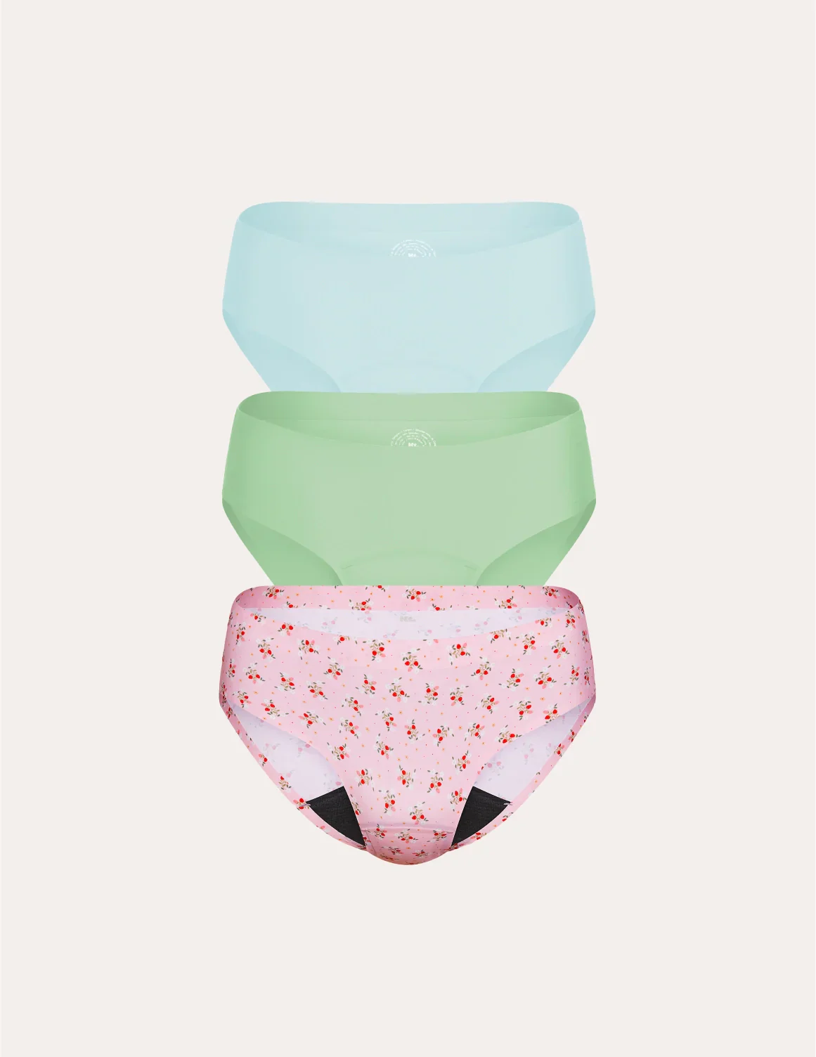 Light Leakproof No-Show Underwear Bikini 3-Pack - Last Call - Image 44