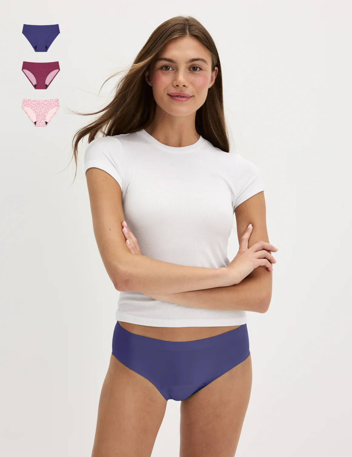 Light Leakproof No-Show Underwear Bikini 3-Pack - Last Call - Image 50