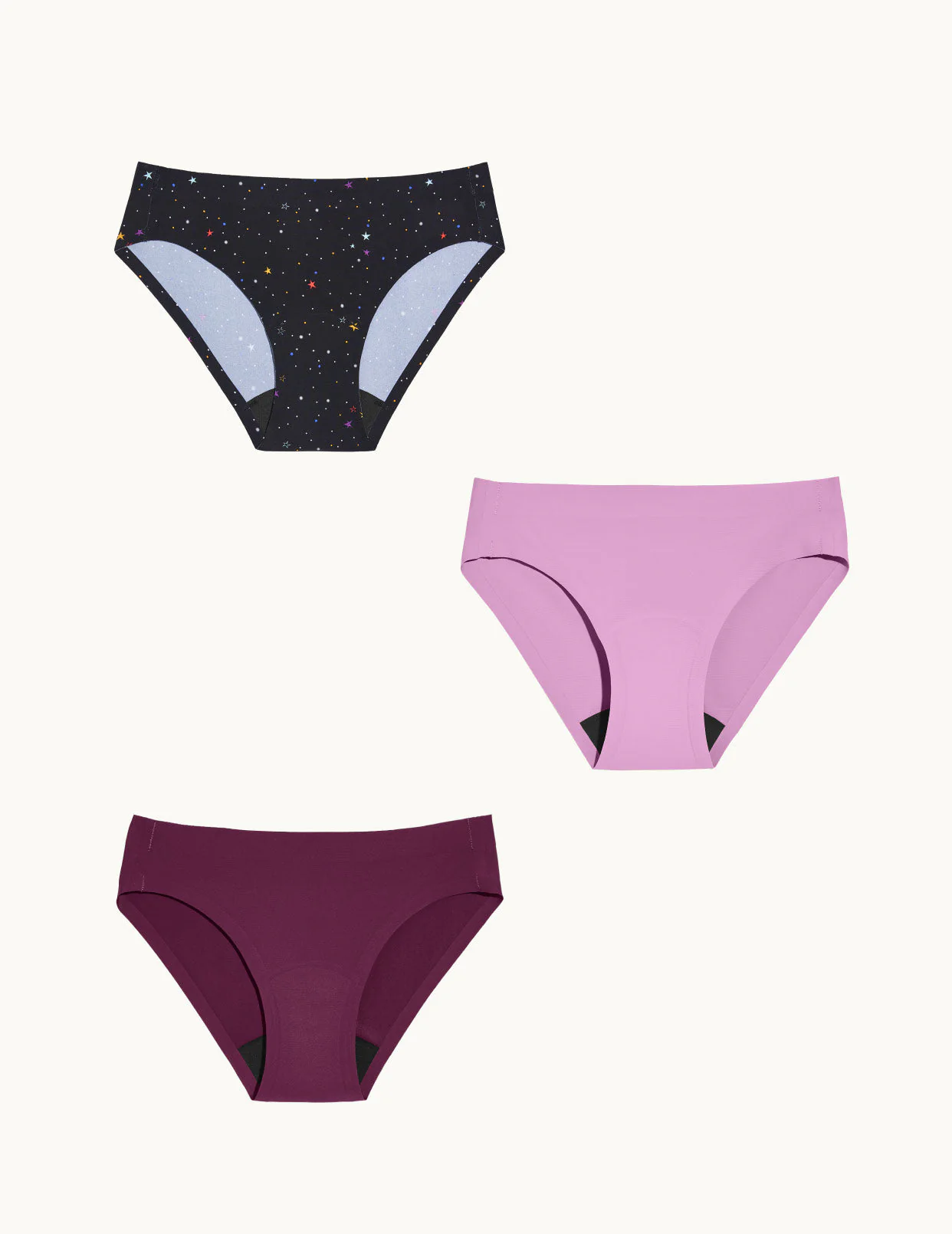 Light Leakproof No-Show Underwear Bikini 3-Pack - Last Call - Image 7