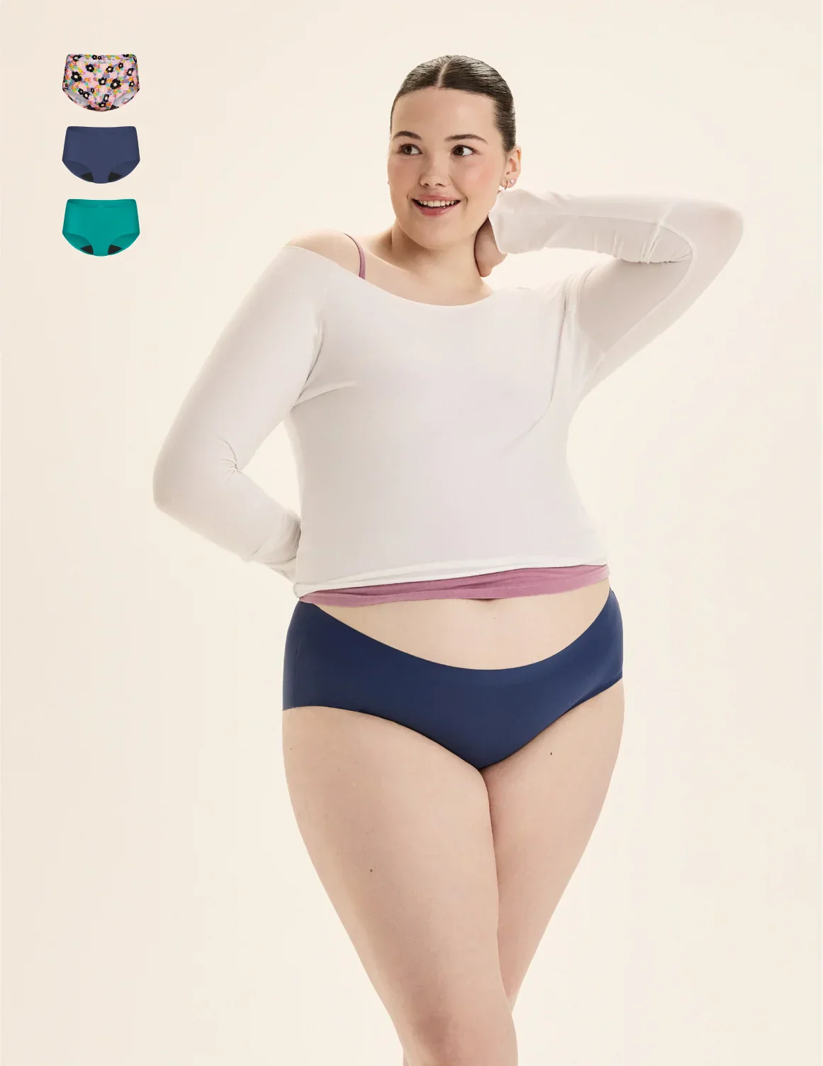 Light Leakproof No-Show Boyshort 3-Pack - Last Call - Image 20
