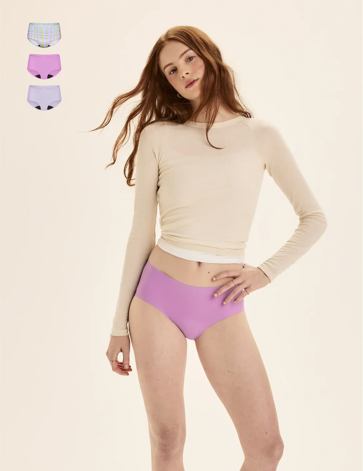 Light Leakproof No-Show Boyshort 3-Pack - Last Call - Image 22