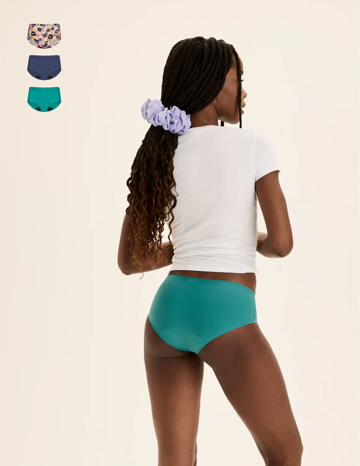 Light Leakproof No-Show Boyshort 3-Pack - Last Call - Image 28