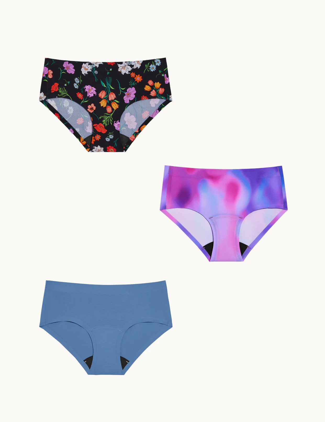 Light Leakproof No-Show Boyshort 3-Pack - Last Call - Image 45