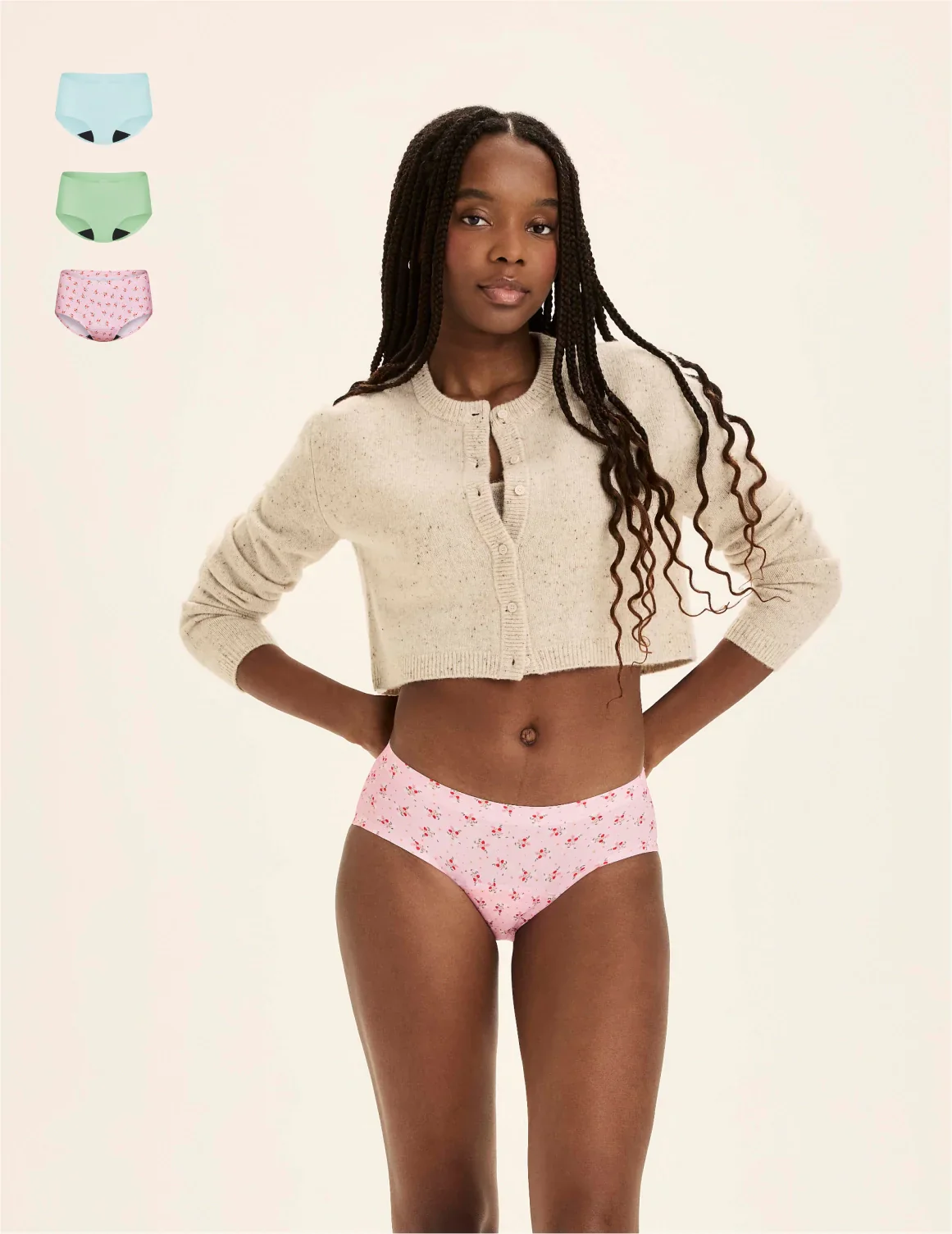 Light Leakproof No-Show Boyshort 3-Pack - Last Call - Image 53