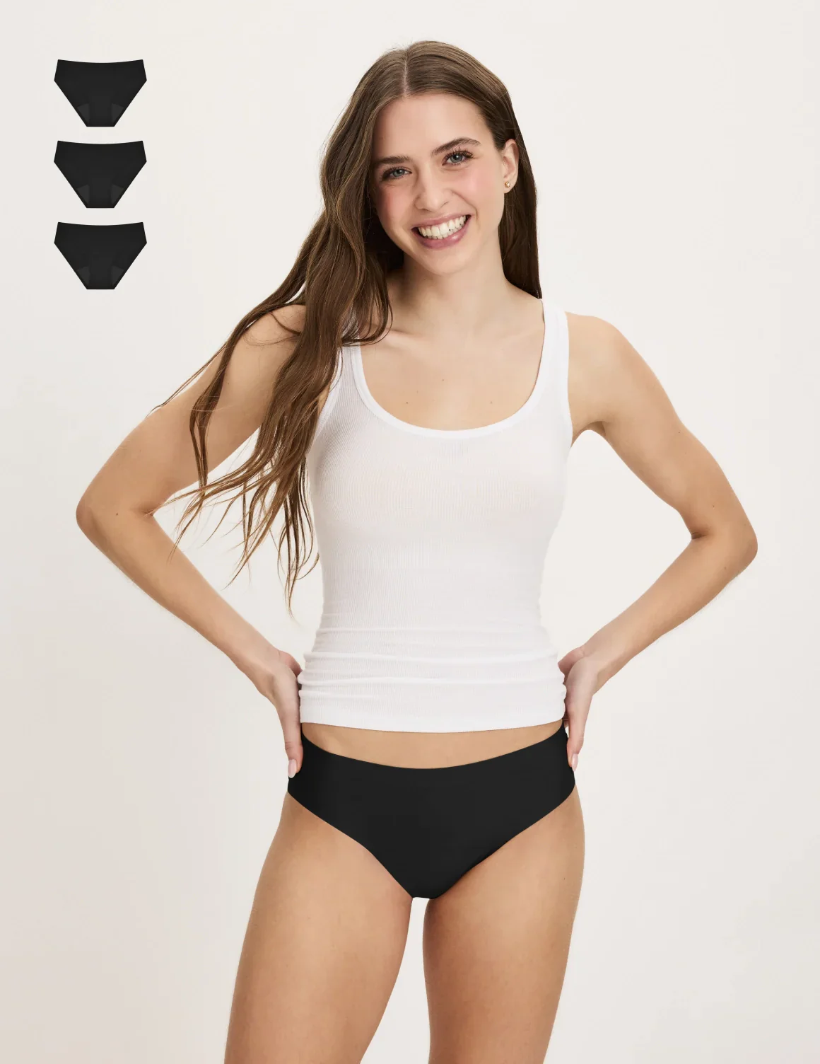 Super Leakproof® No-Show Bikini 3-Pack - Original - Last Call