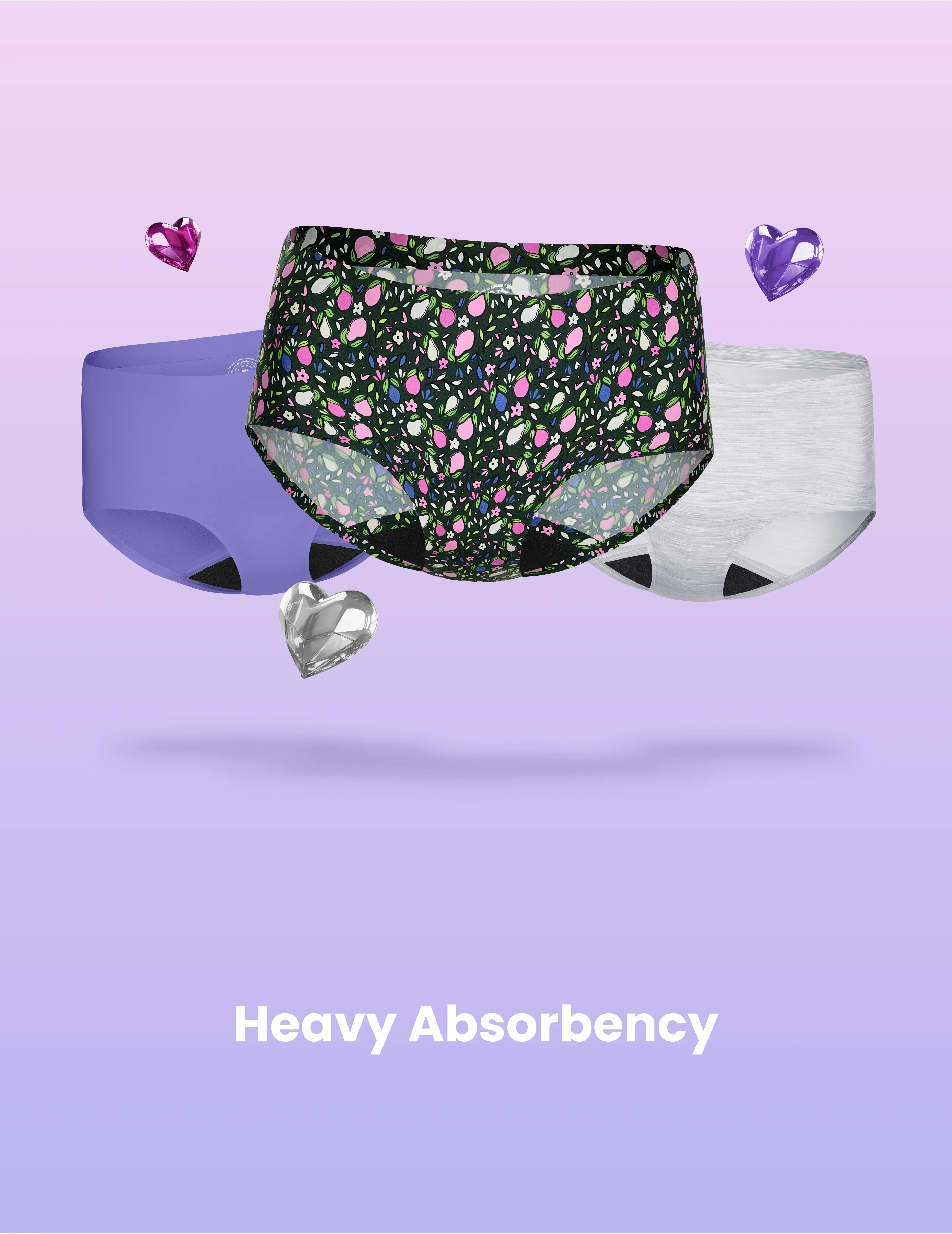 Super Leakproof® No-Show Boyshort 3-Pack - Original - Last Call - Image 39